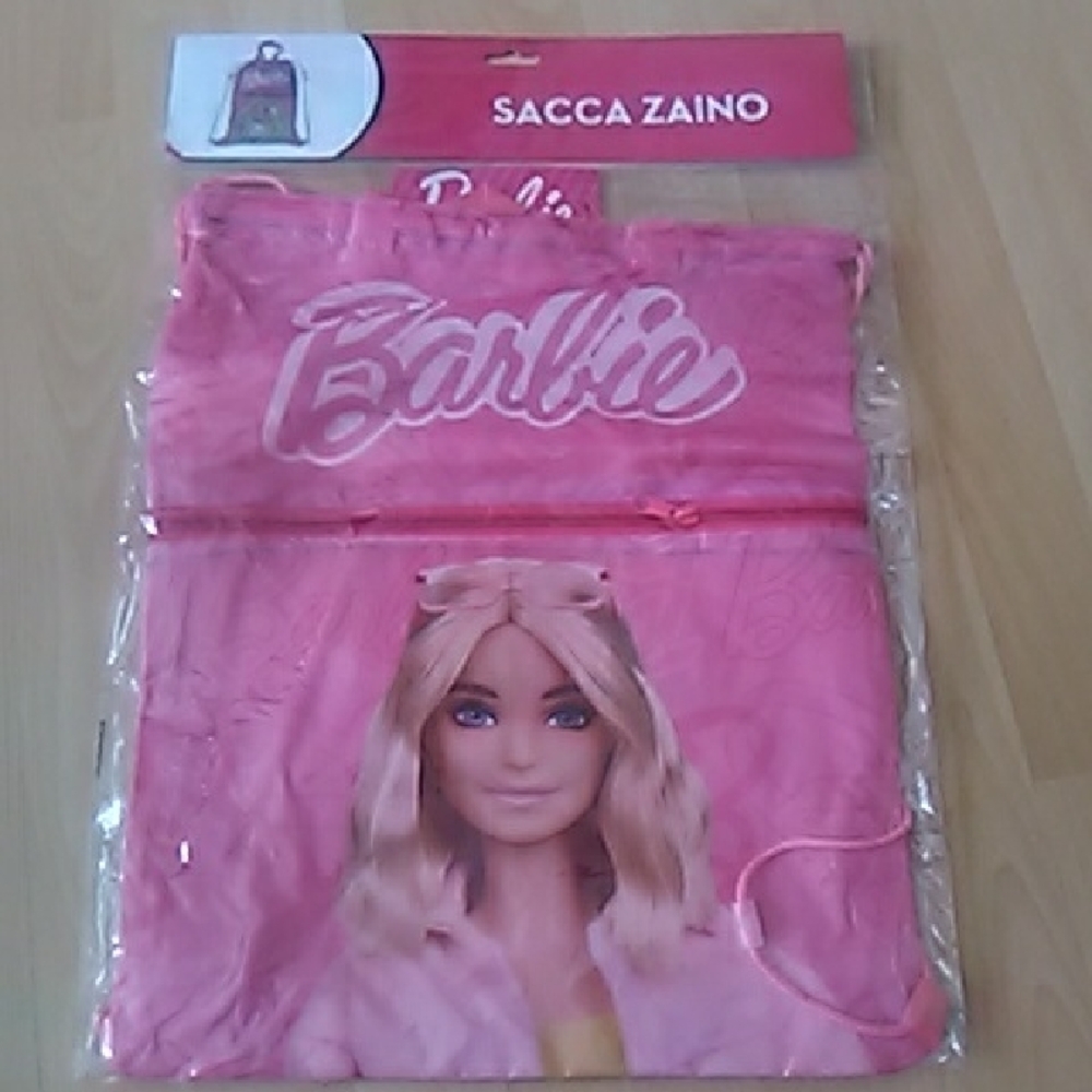 💲5⃣▶ BARBIE Pink Drawstring Bag